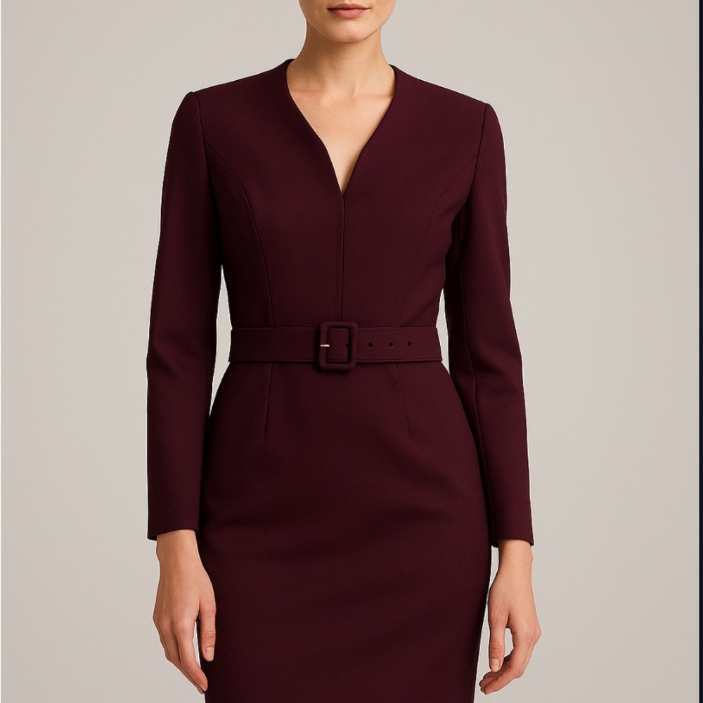 Calvin Klein Silver Satin Fabric